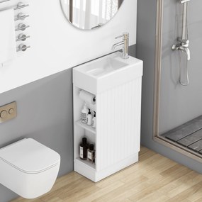 Voľne stojaca skrinka s umývadlom Houseland Ruvin 46 cm biela