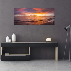 Obraz - Západ slnka (120x50 cm)