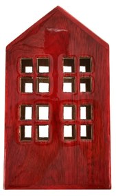 InDecor Domček z mangového dreva Red, 13 x 8,5 x 22 cm