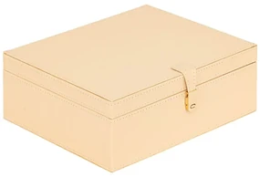 Šperkovnica Hanifa, 23,5x20,5x16,5x9 cm, béžová