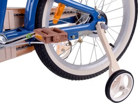 RoyalBaby Roztomilý mestský detský bicykel s košíkom Eurocle 18 palcov RB18B-38 modrý