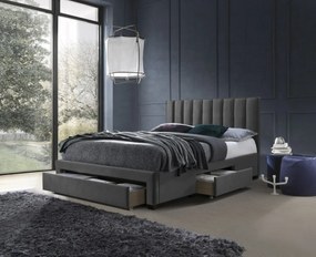 Čalúnená posteľ Lado 160x200 cm sivá