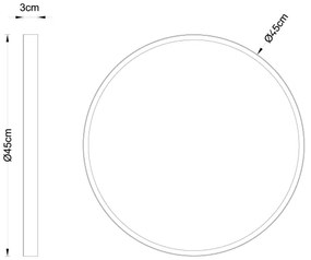 Globo 12381-30 - LED Stropné svietidlo TIBEY LED/30W/230V pr. 45 cm