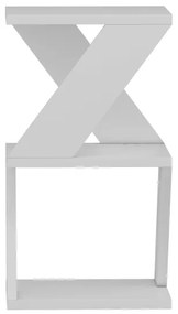 Odkladací stolík ALBENI 50x30 cm biela