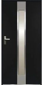 Kovové vchodové dvere S68 Neptun 90 Ľ tmavý antracit