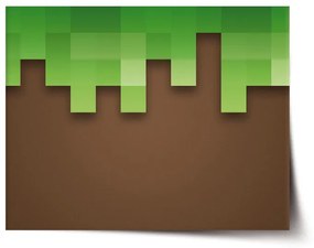 Sablio Plagát Green Blocks 2 - 60x40 cm