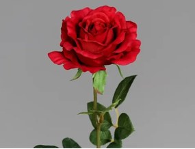 Umelá kvetina Ruža 58 cm, červená%
