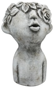 BETÓNOVÝ KVETINÁČ LEON 16,5X24,5 CM SIVÁ