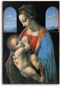 Gario Obraz na plátne Madonna litta - Leonardo da Vinci reprodukcia Rozmery: 70 x 100 cm