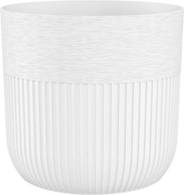 Plastový obal na květináč Luca 14 cm bílý