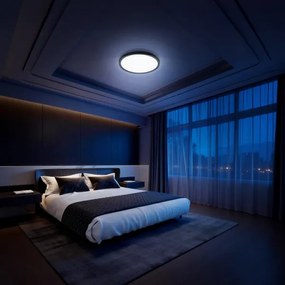 Aigostar - LED RGBW stmievateľné stropné svietidlo MESH LED/36W/230V 3000-6500K čierna+diaľkový ovládač