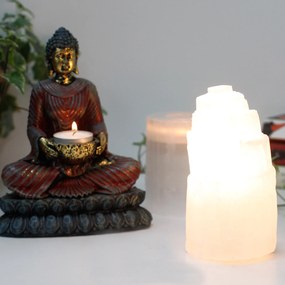 Prírodná selenitová lampa - 15 cm