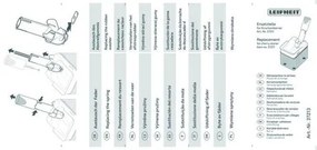 Leifheit Set 3 gumových vložiek a pružiny k odkôstkovaču čerešní Cherrymat 3.0 37213