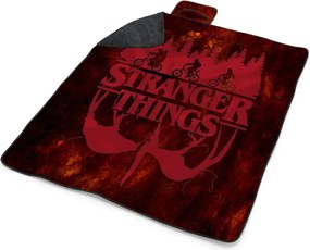 Sablio Plážová deka Stranger Things Red: 200x140 cm