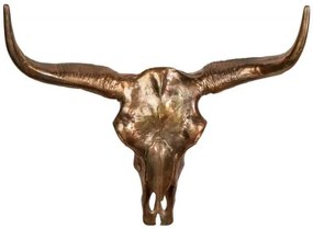 Medená dekoratívna lebka Matadora 70cm