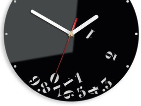 Nástěnné hodiny Numbers 30 cm černé