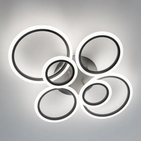 Brilagi - LED Stmievateľný prisadený luster ORBITS LED/85W/230V 3000-6500K antracit + DO