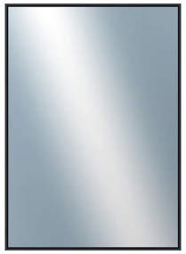 DANTIK - Zrkadlo v rámu, rozmer s rámom 50x70 cm z lišty Hliník čierna (7002021)