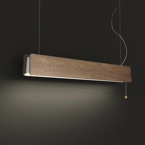 NOWODVORSKI Závesné LED osvetlenie OSLO s vypínačom, 16W, hranaté, dubové drevo