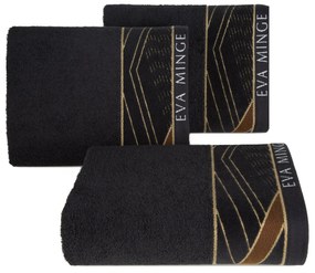 BAVLNENÝ UTERÁK EVA MINGE3 50X90 CM ČIERNA