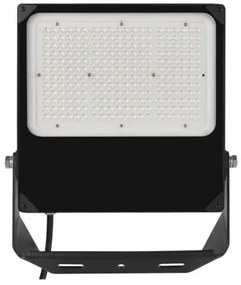 LED reflektor PROFI PLUS asymmetric 200W, čierny, neutrálna biela