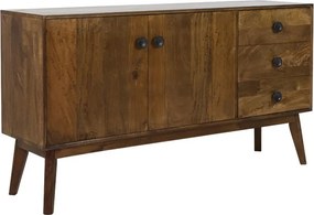 Drevená komoda Espita so šuplíkmi a dvierkami - 152*40*80cm