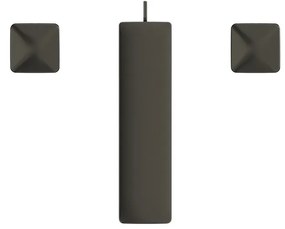 Ideal Standard Conca - Umývadlová 3-otvorová batéria s odtokovou garnitúrou, magnetovo šedá BC759A5