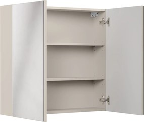 Comad Zrkadlová skrinka bez osvetlenia Bella Cashmere 80 kašmír