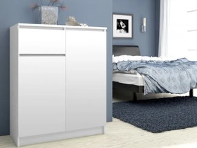 Komoda K80 2D 1SZ CLP biela