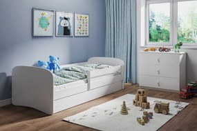 Detská posteľ s úložným priestorom Sen 140X70 cm, biela
