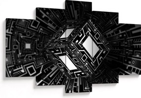 Obraz abstraktné kocky (150x105 cm)