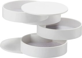 Biela poschodová šperkovnica YAMAZAKI Tower