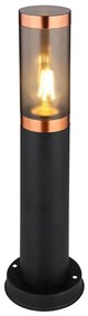 Globo 3158BC - Vonkajšia lampa BOSTON 1xE27/23W/230V IP44 45 cm čierna/meď