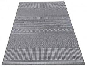 DomTextilu Univerzálny koberec s jemným vzorom v sivej farbe 45440-215279