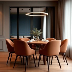 Dizajnové závesné svietidlo béžové 80 cm vrátane LED s 3-stupňovým stmievaním - Girello