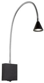 Lucide 18293/03/30 - LED Flexibilná lampička BUDDY LED/3W/230V čierna