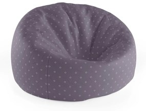 Sablio Sedací vak Cocoon Biele štvorce - 75 x 45 x 35 cm