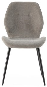 Svetlosivé čalúnené jedálenské stoličky v súprave 4 ks Ansu – Marckeric