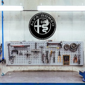 DUBLEZ | Drevené logo na stenu - Alfa Romeo