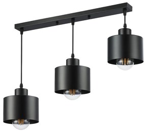 MAXLED Luster na lanku 3xE27/35W/230V čierna MX0240