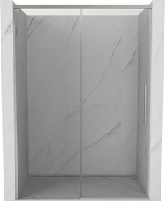 Mexen Rox, posuvné sprchové dvere 150 cm, 8mm číre sklo, oceľový profil, 8C2-150-000-97-00