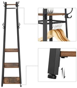 Vešiakový stojan s policami LCR80X