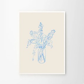 Moikka Plagát Flower Study by Chloe Purpero Johnson 30x40