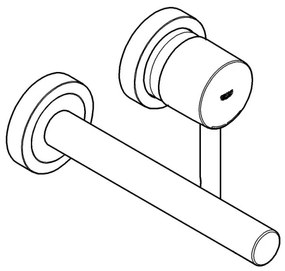 GROHE 19967GN1 - Umývadlová batéria ESSENCE 230 mm zlatá