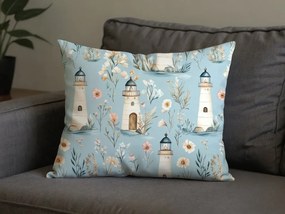 Polybavlnená obliečka na vankúš LIGHTHOUSE POLY 50x70 cm, modrá
