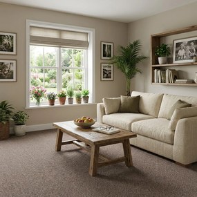 AladinWorld Expres, Metrážny koberec Bohemia hnedý, na mieru, šíře 4m, hnedá, filc, chodba / predsieň