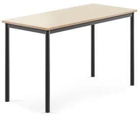 Stôl BORÅS, 1200x600x720 mm, laminát - breza, antracit