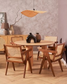 Okrúhly jedálenský stôl ⌀ 120 cm svetlé drevo ORIN Beliani