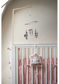 Svetloružový mantinel do postieľky z Bio bavlny 365 cm Blossom Pink – Cam Cam Copenhagen