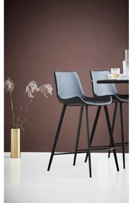 Čierna barová stolička z imitácie kože DAN–FORM Denmark Hype, výška 102 cm